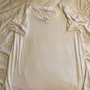 T-shirt with slit sleeve detail